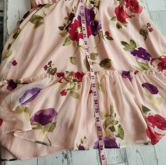 Ralph Lauren Floral Pink Halter Top Mini Dress Sizes 10 And 12 NWT - Picture 12 of 17
